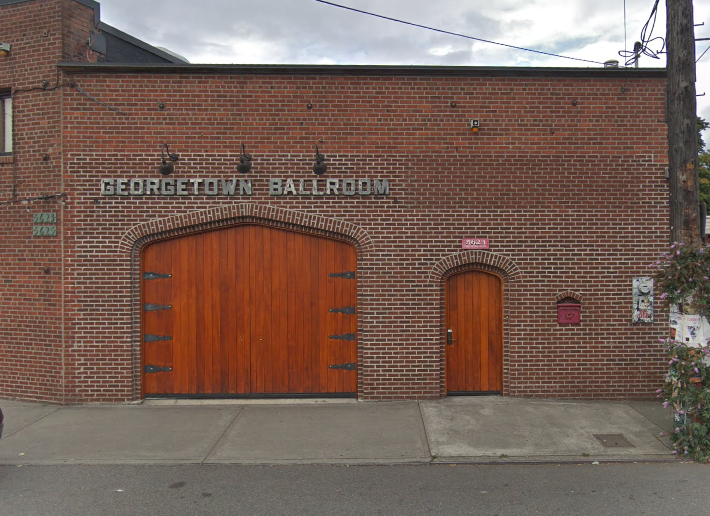The exterior of the Georgtown Ballroom